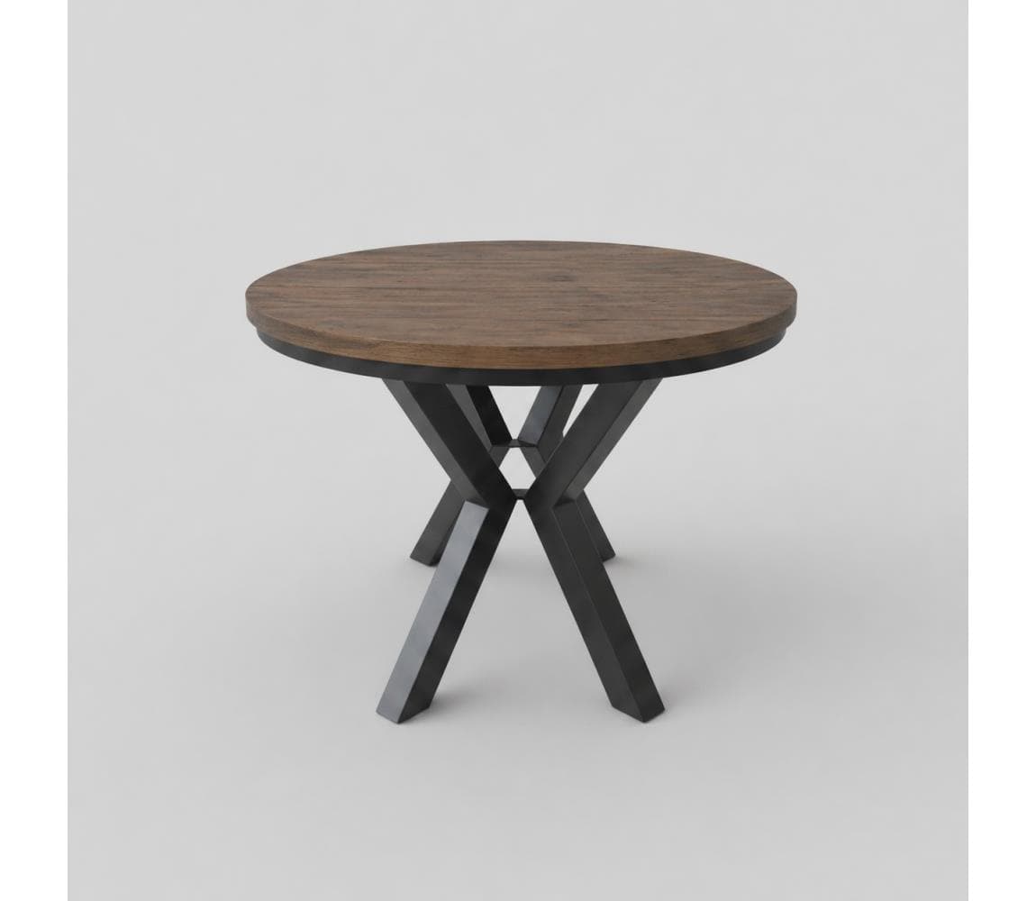 Femix Rozkladací jedálenský stôl CONVI 100/140x73 cm dub Lefkas/čierna 8590828054375