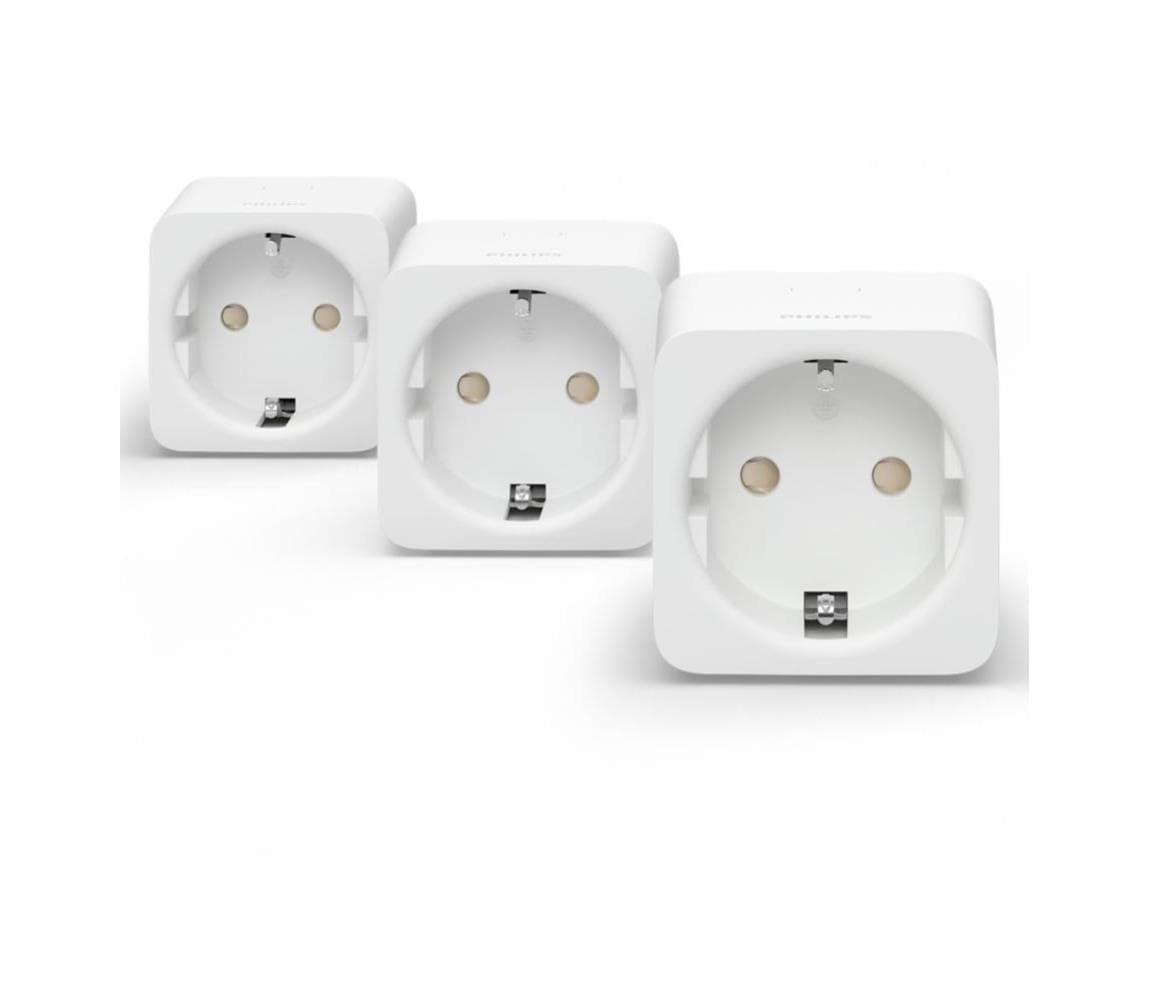 SADA 3x Inteligentná zásuvka Philips Hue Smart plug EU SCHUKO 8720169258341