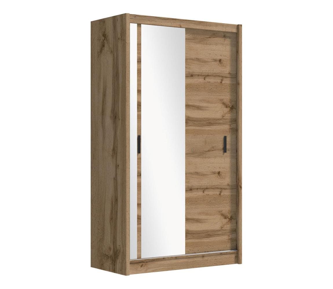 Šatní skriňa so zrkadlom SABRINA 150x215 cm dub woltan OSLO 150 Wotan