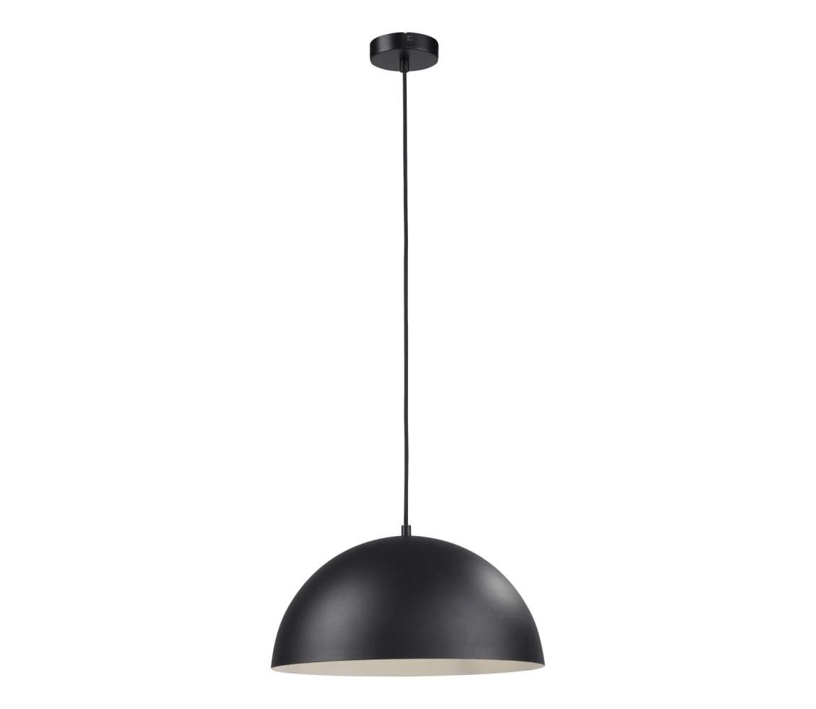 Schöner Wohnen 11728-18 - Závesný luster ALI na lanku, 1xE27/25W/230V, priemer 38 cm, čierny 11728-18
