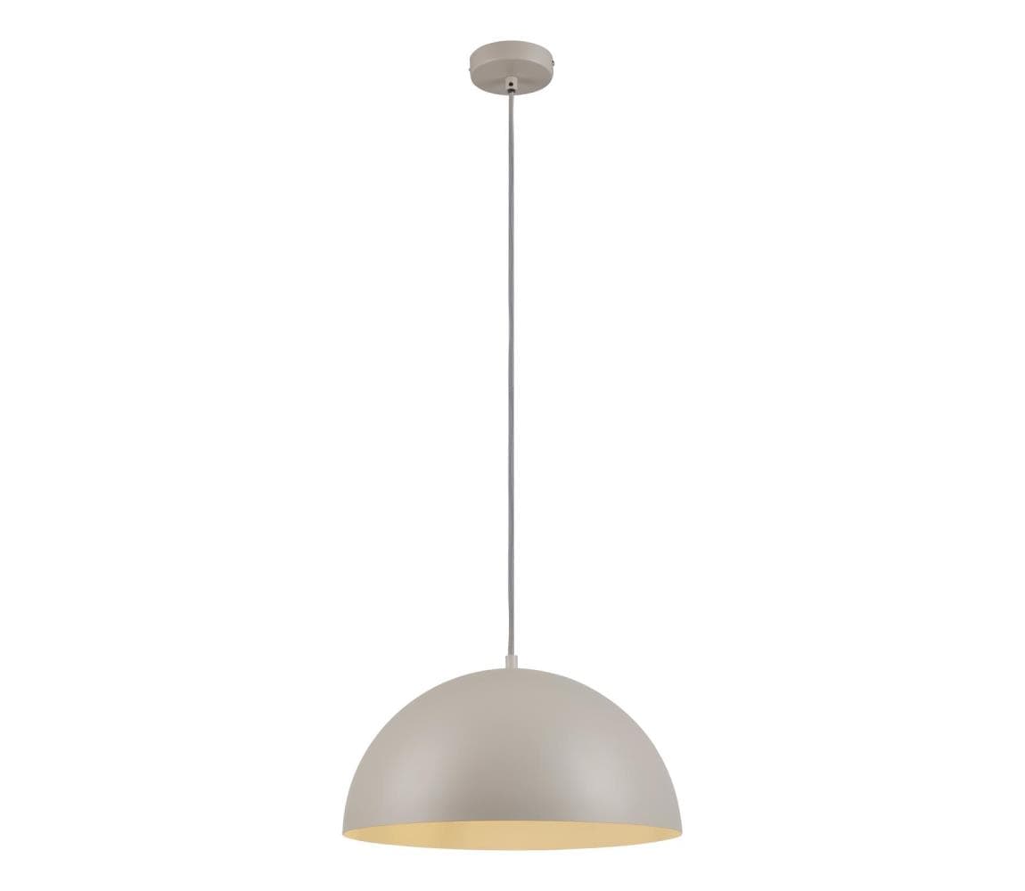 Schöner Wohnen 11728-39 - Závesné svietidlo ALI na lanku 1xE27/25W/230V pr. 38 cm sivá 11728-39