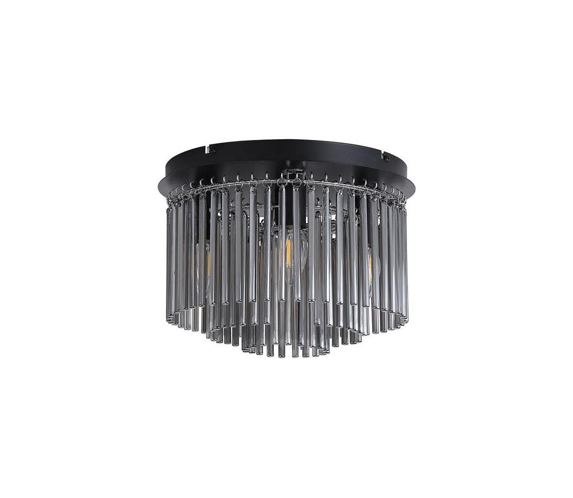 Searchlight 55620-320SM - stropné svietidlo SWIZZLE 5xE14/60W/230V, priemer 32 cm, dymové 55620-320SM
