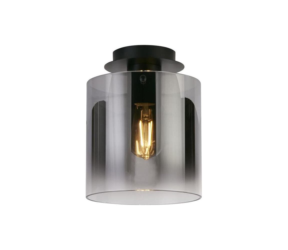 Searchlight 88911-1BK - Stropné svietidlo SWEDEN 1xE27/60W/230V pr.22 cm čierna/dymová 88911-1BK