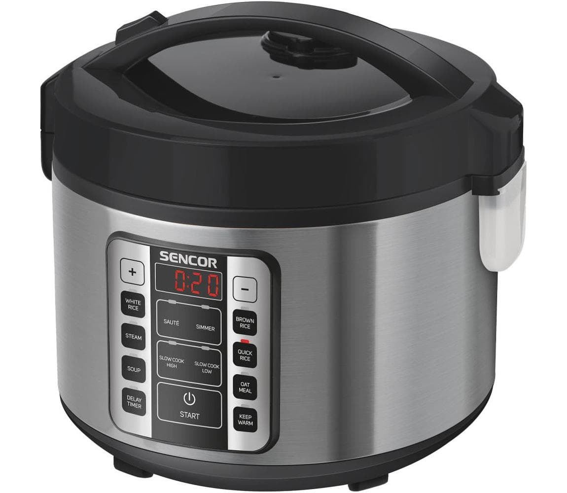 Sencor - Multifunkčný ryžovar 700W/230V 1,5 l nerez/čierna 41015814