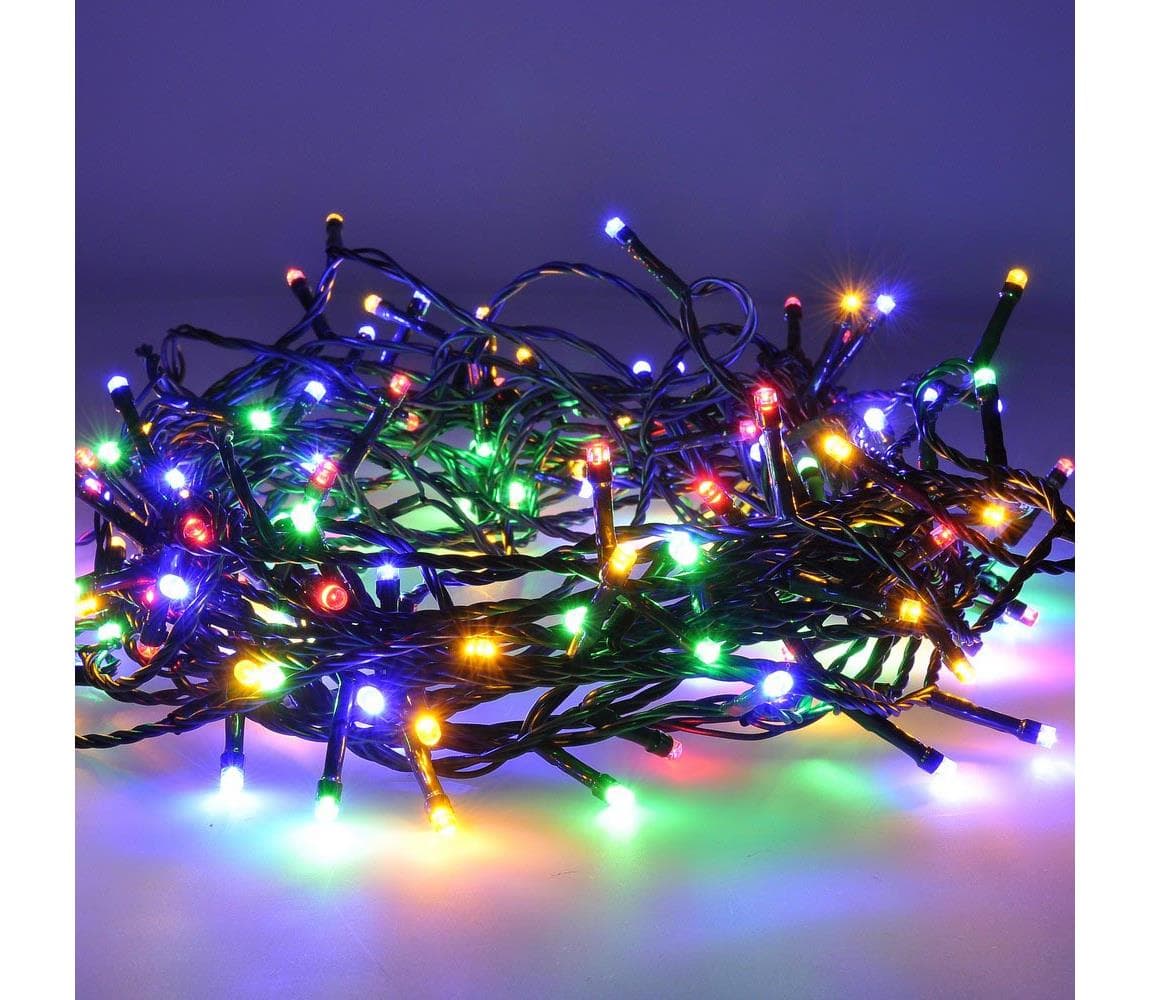1V101-M-1 - LED reťaz 100xLED/8 funkcií 13m IP44 viacfarebný 1V101-M-1