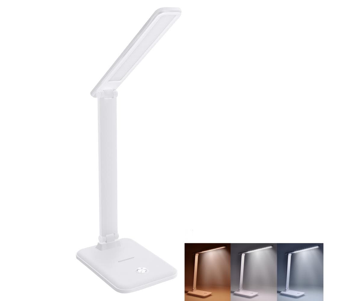 WO64-W - LED Stmievateľná stolná lampa LED/10W/230V 3000/4500/6000K biela WO64-W