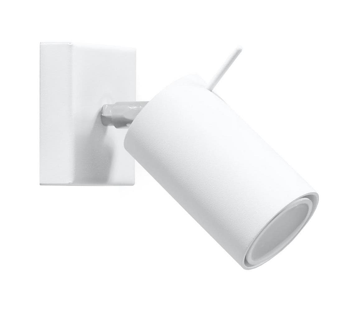 SL.0087 - Nástenné bodové svietidlo RING 1xGU10/10W/230V biela SL.0087
