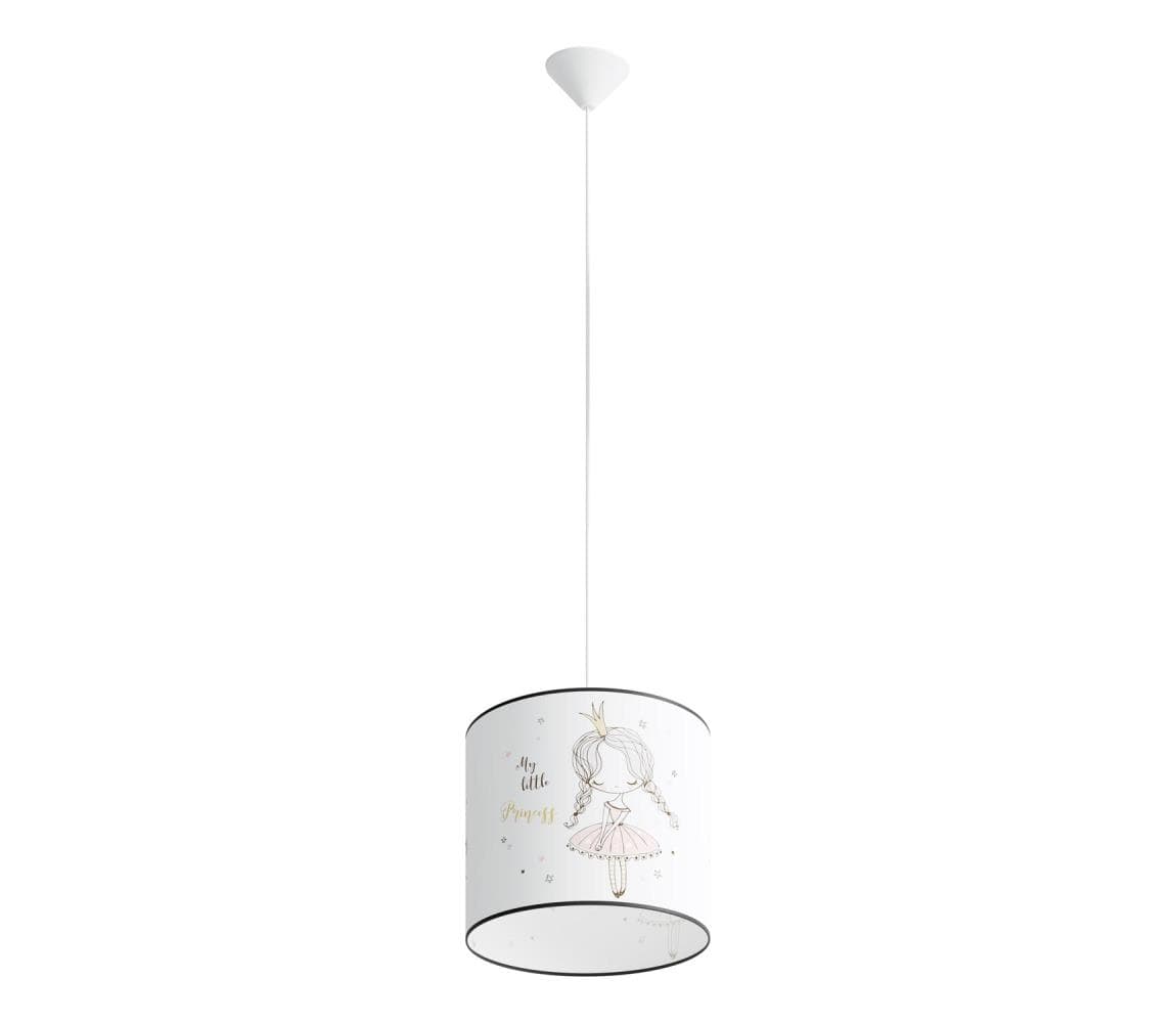 SL.1414 - Detský luster na lanku PRINCESS 1xE27/15W/230V pr. 30 cm SL.1414