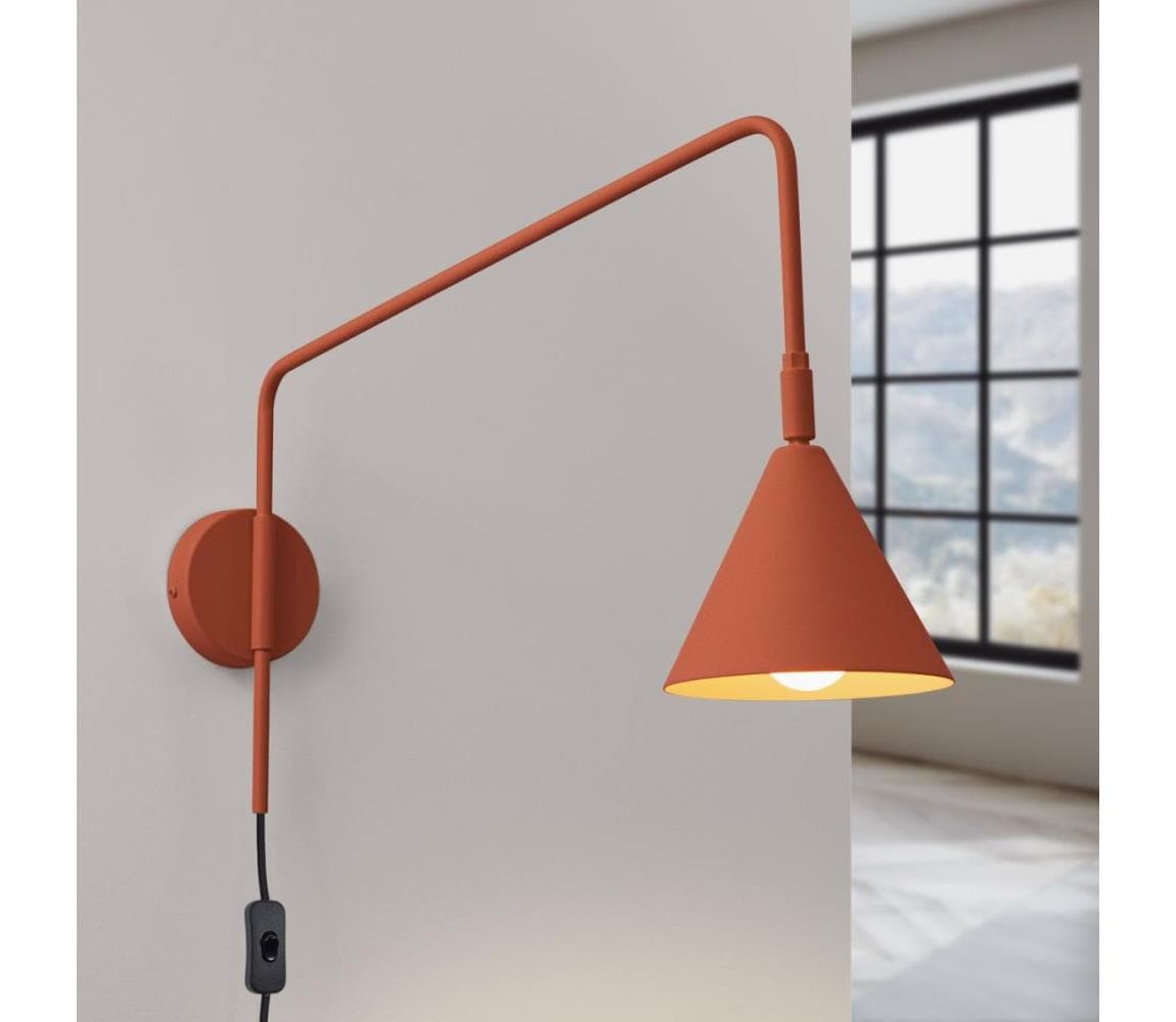SL.1701 - Nástenná lampa NOX 1xE14/10W/230V oranžová SL.1701