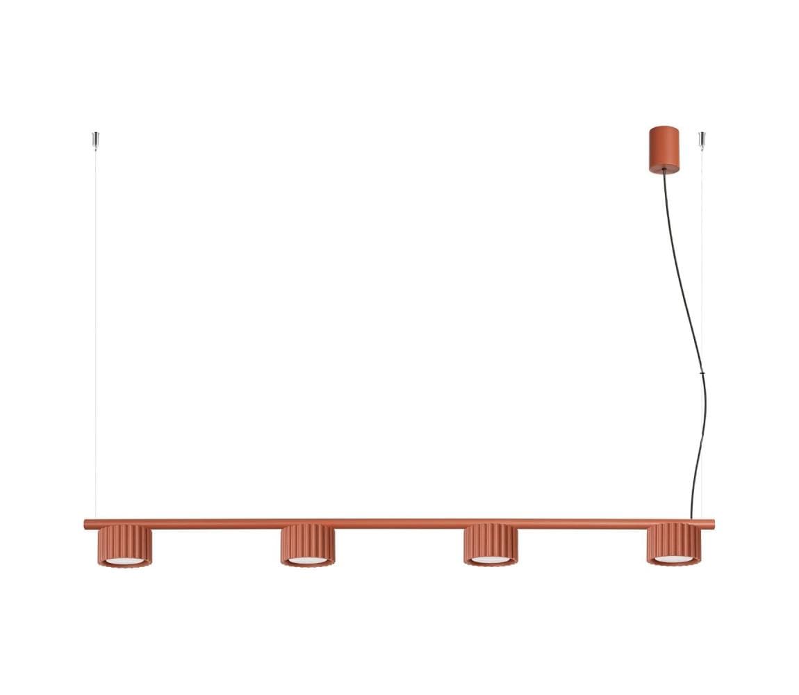 SL.2699 - Závesný luster AURA na lankách 4xGX53/10W/230V červený SL.2699