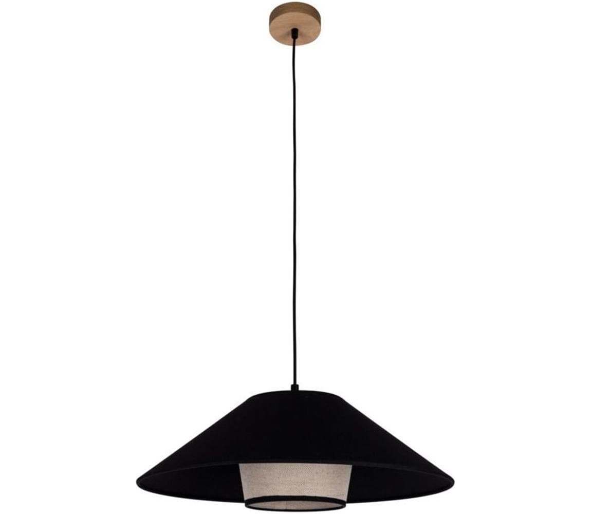 16890174 - Závesný luster na lanku AMIGO 1xE27/60W/230V dub 16890174
