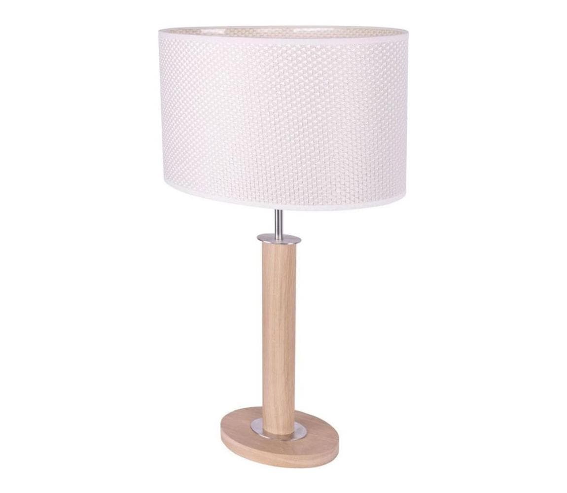 7017400211524 - Stolná lampa MERCEDES 1xE27/40W/230V dub 7017400211524