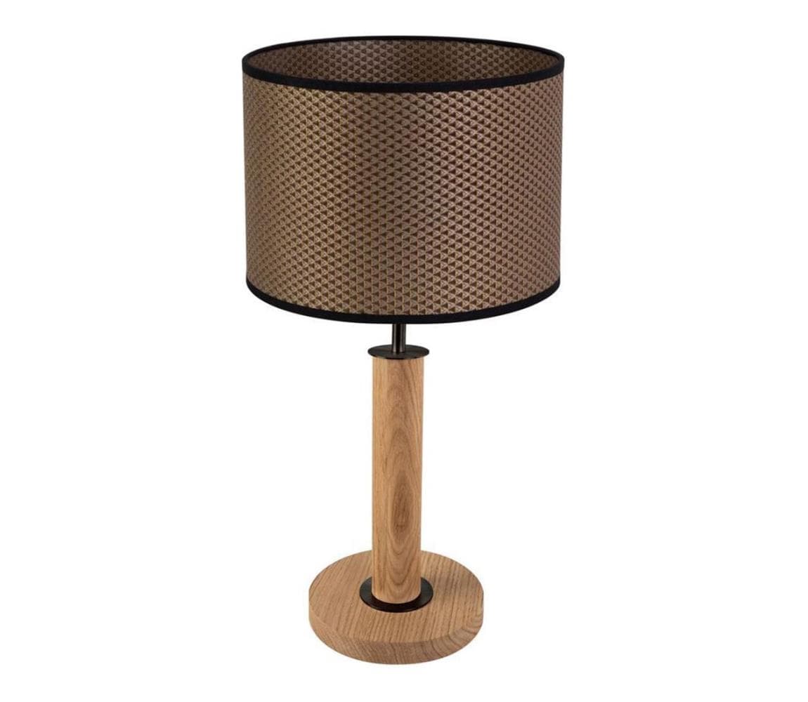 7017400711551 - Stolná lampa BENITA 1xE27/60W/230V dub 7017400711551