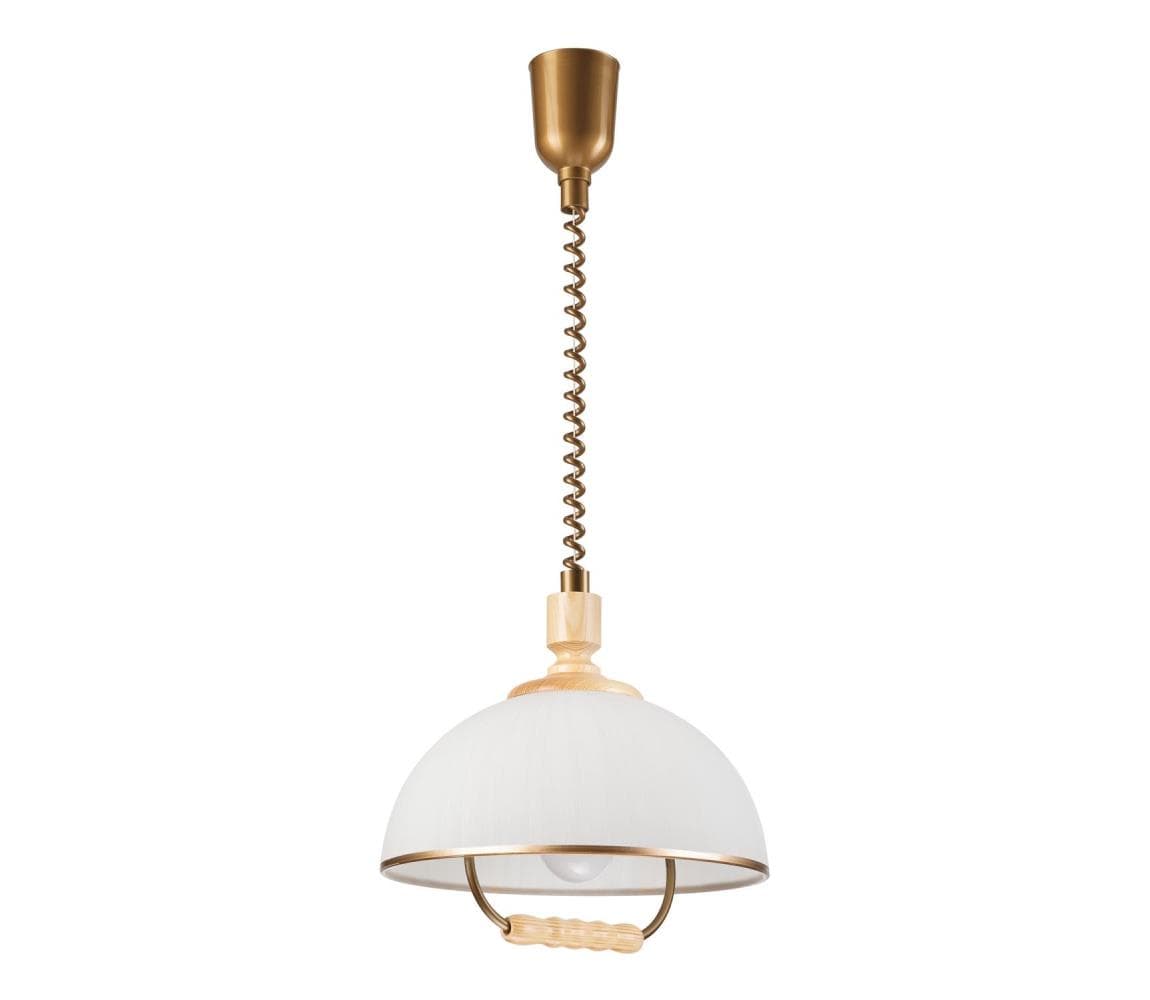 Sťahovací luster RAMONA 1xE27/60W/230V béžová/svetlohnedá LM-1.1/107