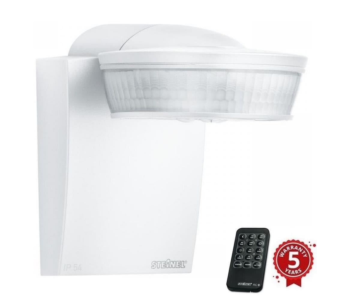 Steinel 059576 - Senzor pohybu SensIQ IP54 biela + diaľkové ovládanie 059576
