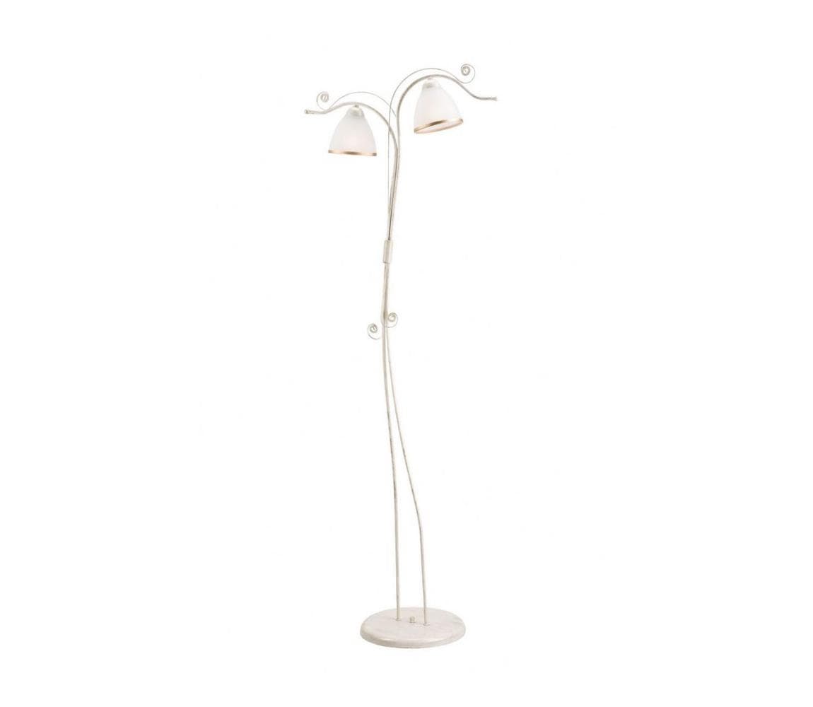 Stojacia lampa RETRO II 2xE27/60W/230V biela patina LP- 2.51/BIAŁA