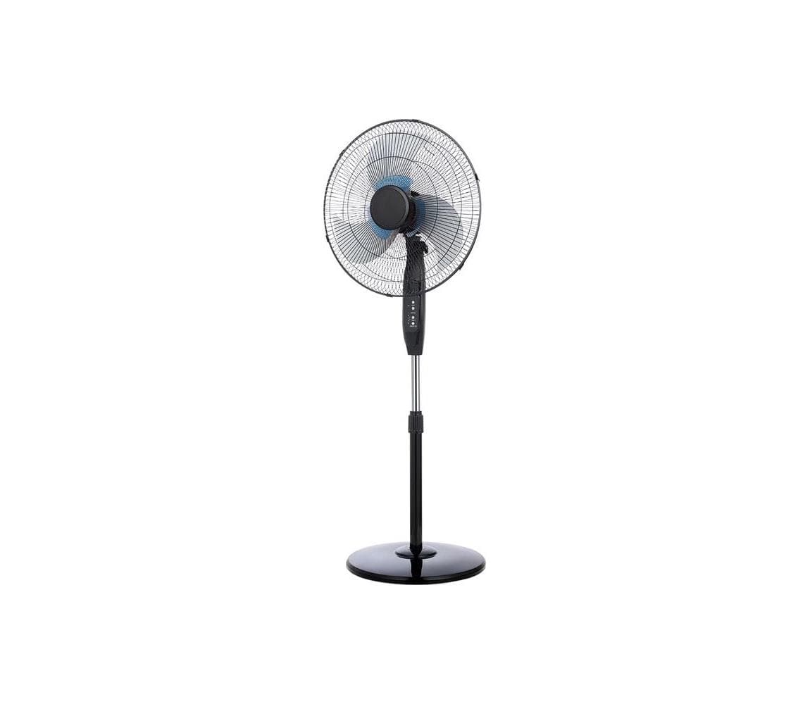 Eurolamp Stojanový látor 65W/230V, 145 cm, čierny + diaľkové ovládanie 300-20007
