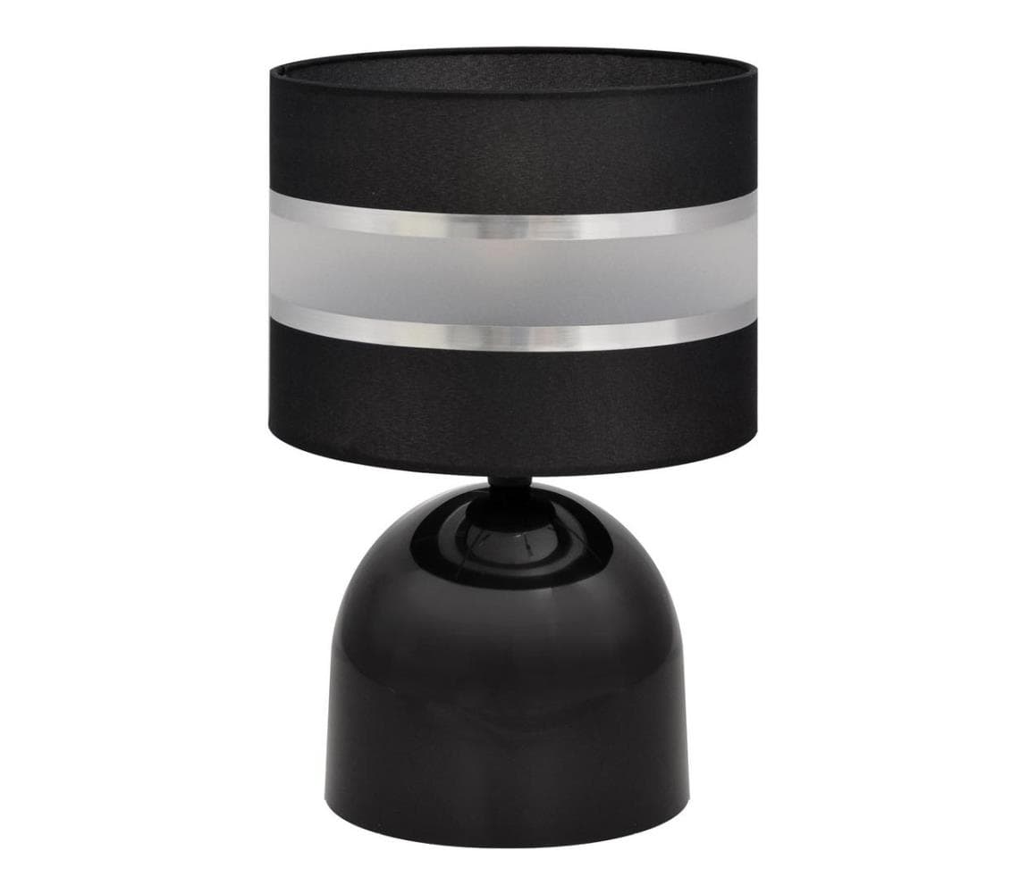 Stolná lampa HELEN 1xE27/15W/230V čierna/strieborná B-E 0801/1 BK+SL+MAT