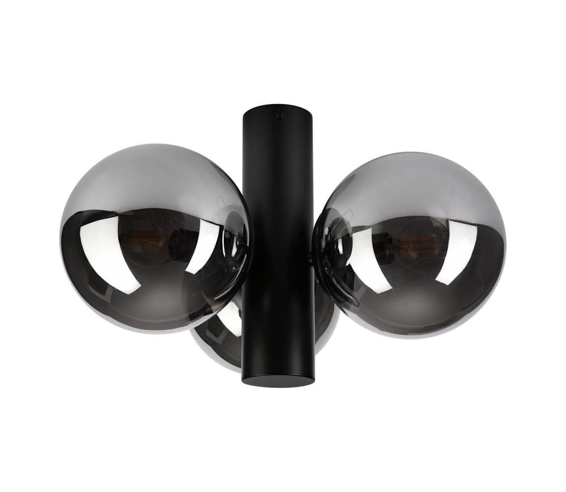 Stropné svietidlo SFERIO 3xE14/5W/230V čierna/dymová čierna LM-3.298/CZARNY/SMOKY