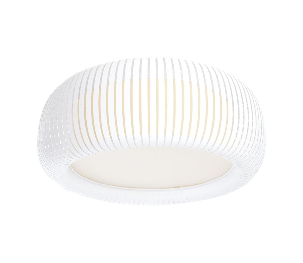 Stropné svietidlo STRIPES 2xE27/40W/230V pr. 55 cm biela/krémová OBL-090-002-40