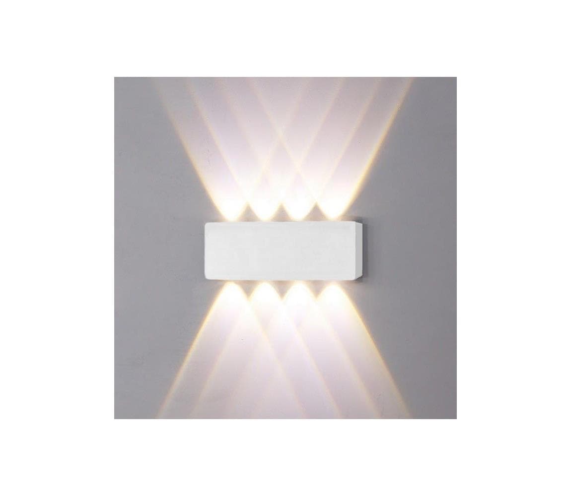 Top Light - LED Vonkajšie nástenné svietidlo LED/8W/230V IP44 4000K biela Ray B