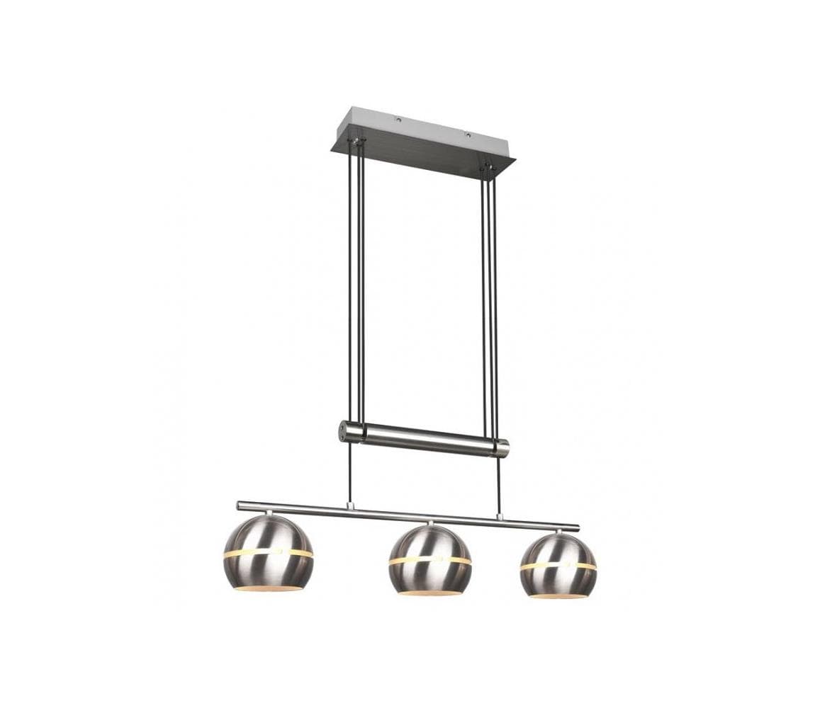 Trio - Luster na lanku FLETCHER 3xE14/40W/230V matný chróm 313300307