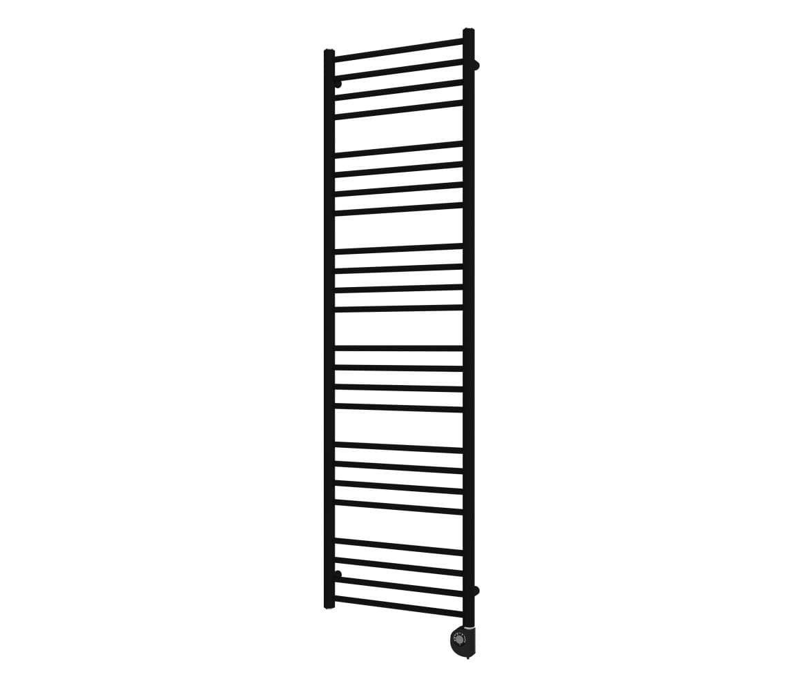 Vertaduro - Kúpeľňový radiátor s termostatom SIMONE 600W 174x50 cm čierna DRON17400500MKF3-8408