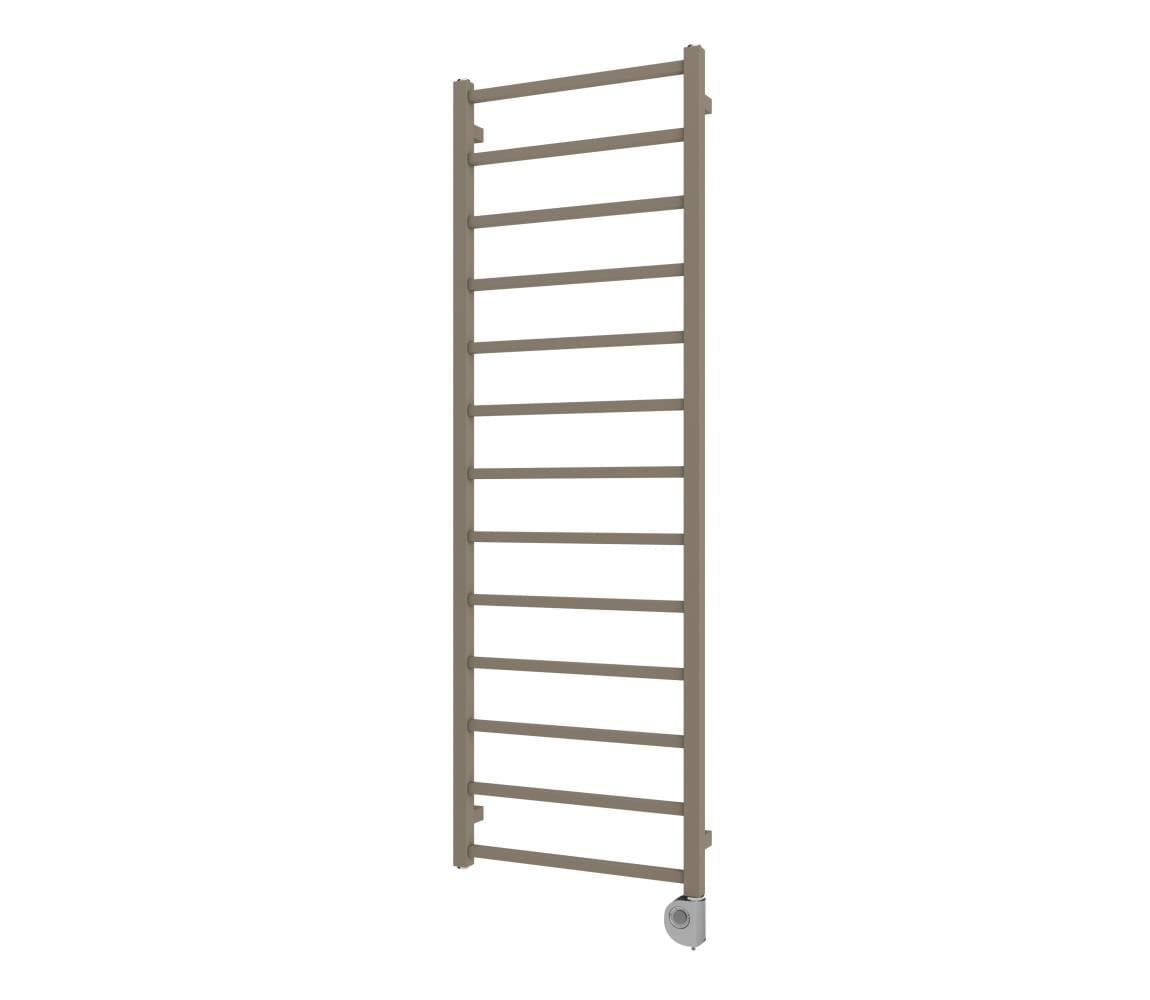 Vertaduro - Kúpeľňový radiátor s termostatom ZOE 400 W 150 x 50 cm taupe DFRE15000500MKK8-8403