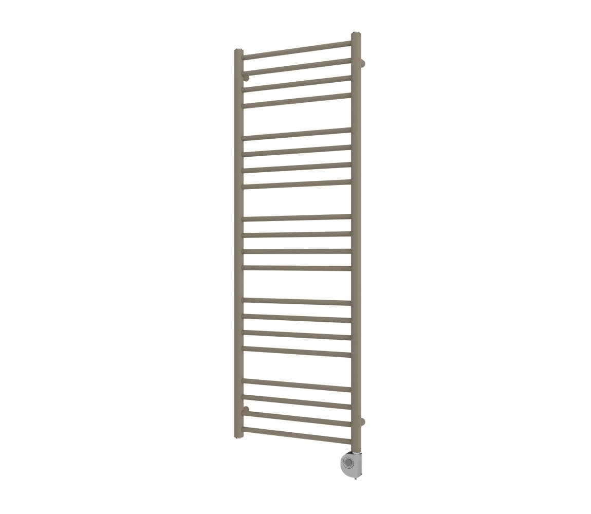 Vertaduro - Kúpeľňový radiátor SIMONE s termostatom, 600 W, 144 x 50 cm, taupe DRON14400500MKK8-8408