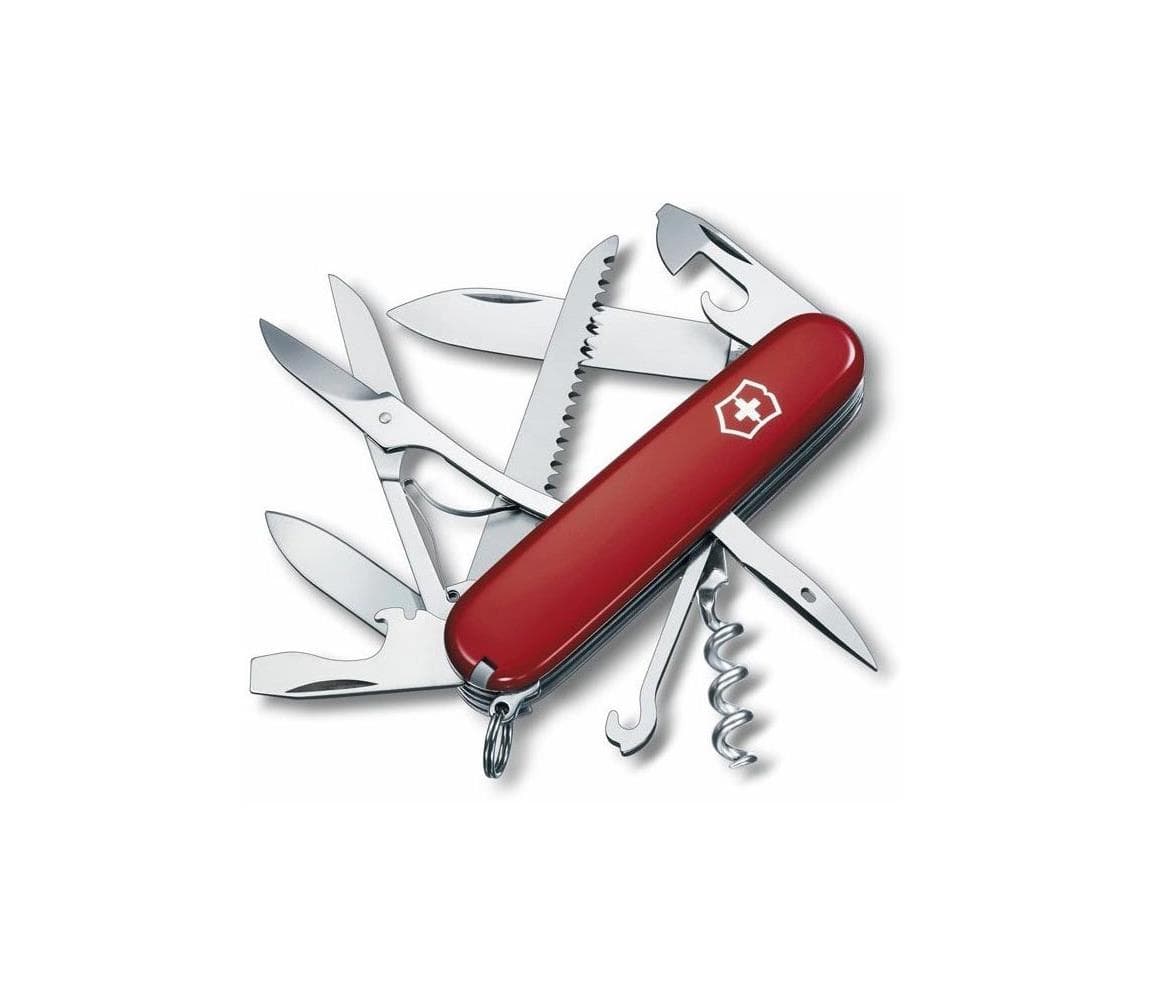 Victorinox - Multifunkčný vreckový nôž 9,1 cm/15 funkcií červená 1.3713