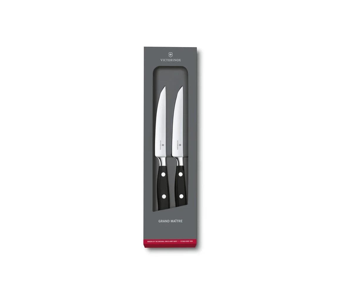 Victorinox - Sada steakových nožov GRAND MAITRE 12 cm 2 ks čierna 7.7242.2