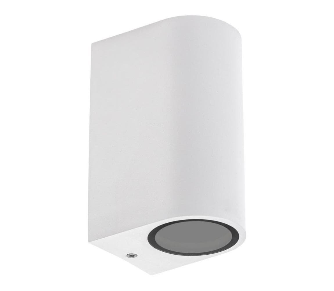 Vonkajšie nástenné svietidlo PARETE 2xGU10/6W/230V IP54 biela 007010