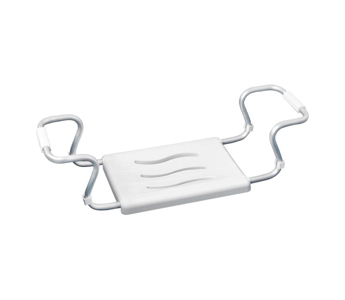 WENKO 17930100-Sedátko do vane SECURA 26x18 cm biela/strieborná 17930100