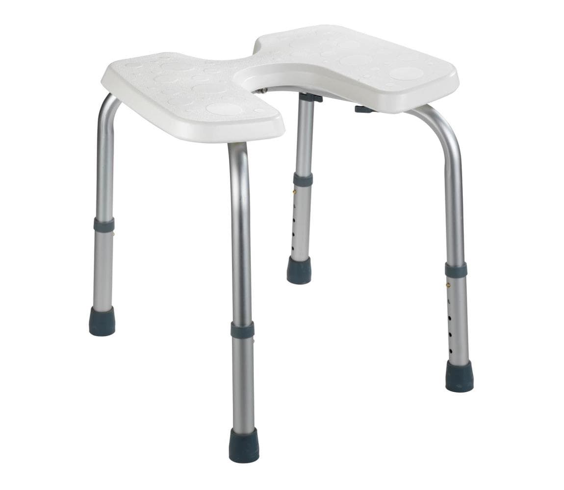 WENKO 206051100-Stolička SECURA 46x53,5 cm biela/strieborná 206051100
