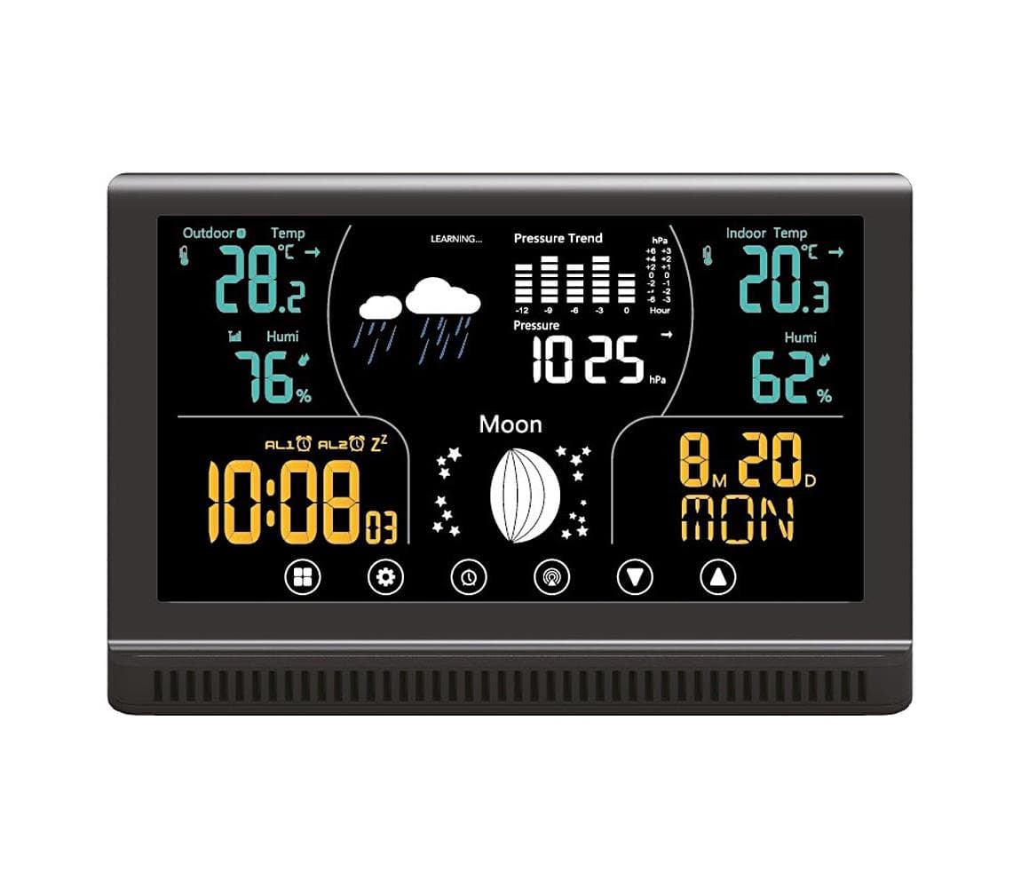 Winner Group - Meteostanica s LCD farebným dispejom a budíkom 5xAAA WINMETEOWG3