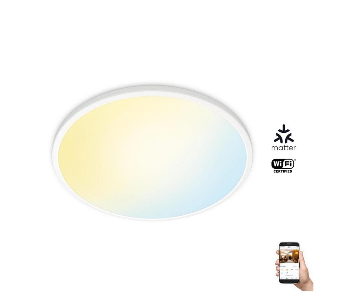WiZ - LED Stmievateľné stropné svietidlo SUPERSLIM LED/22W/230V biela Wi-Fi 8719514554931