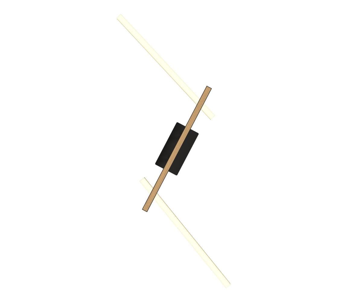 Wofi 7021-306- LED Stmievateľné nástenné svietidlo RIMINI LED/40W/230V hnedá/čierna 7021-306