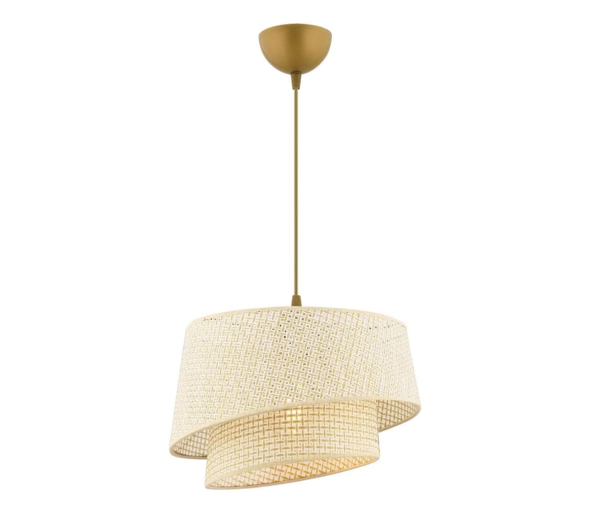 Závesné svietidlo na lanku BARETTE 1xE27/60W/230V krémové 390FLH2484