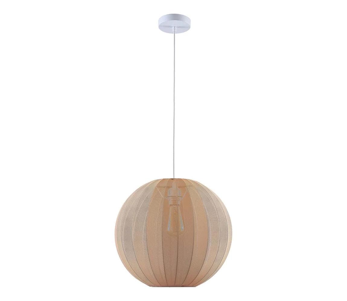 Závesný luster na lanku SENSAI 1xE27/20W/230V, priemer 40 cm, béžový 333605