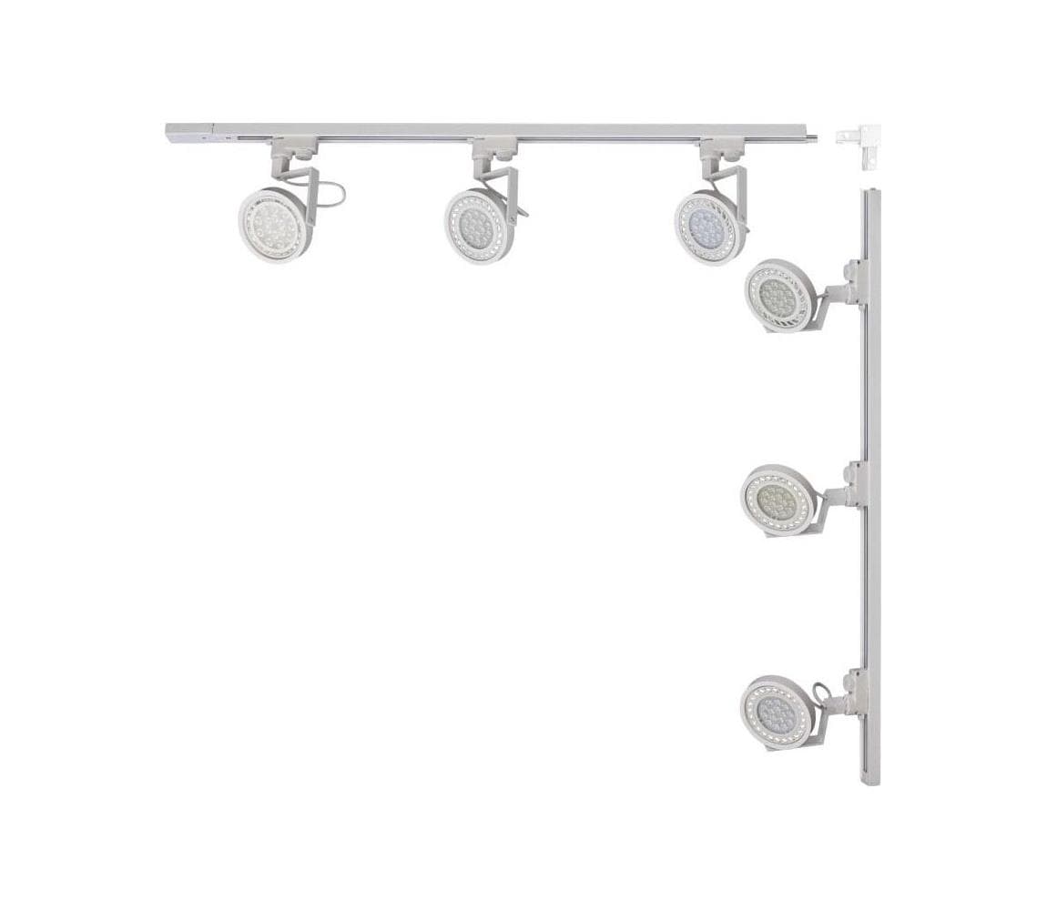 Zuma Line 3580 - Bodové svietidlo do lištového systému MASTER 6xGU10/15W/230V biele 3580