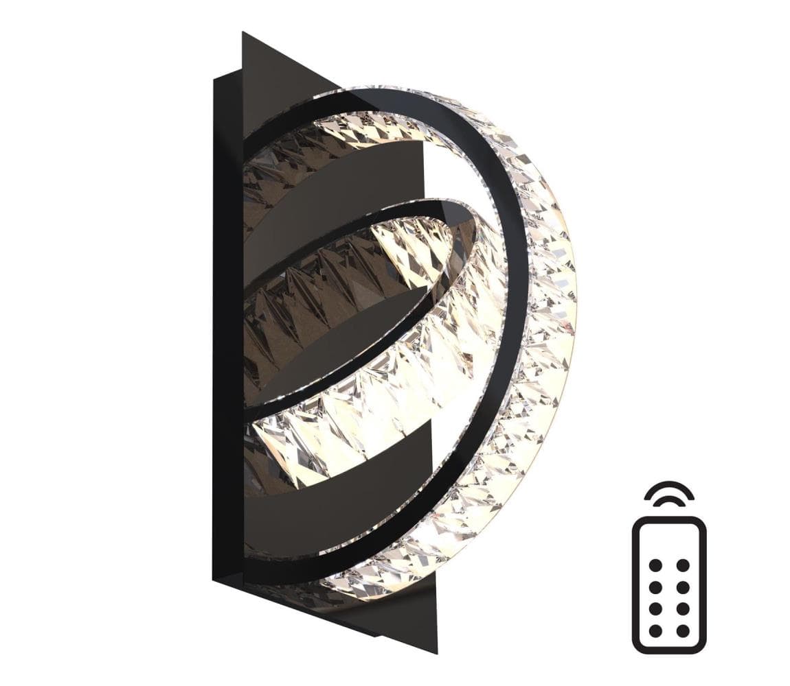 Zuma Line MX3274-2-3BCT-LED Nástenné svietidlo TULA LED/18W/230V 2700-6000K čierna MX3274-2-3BCT