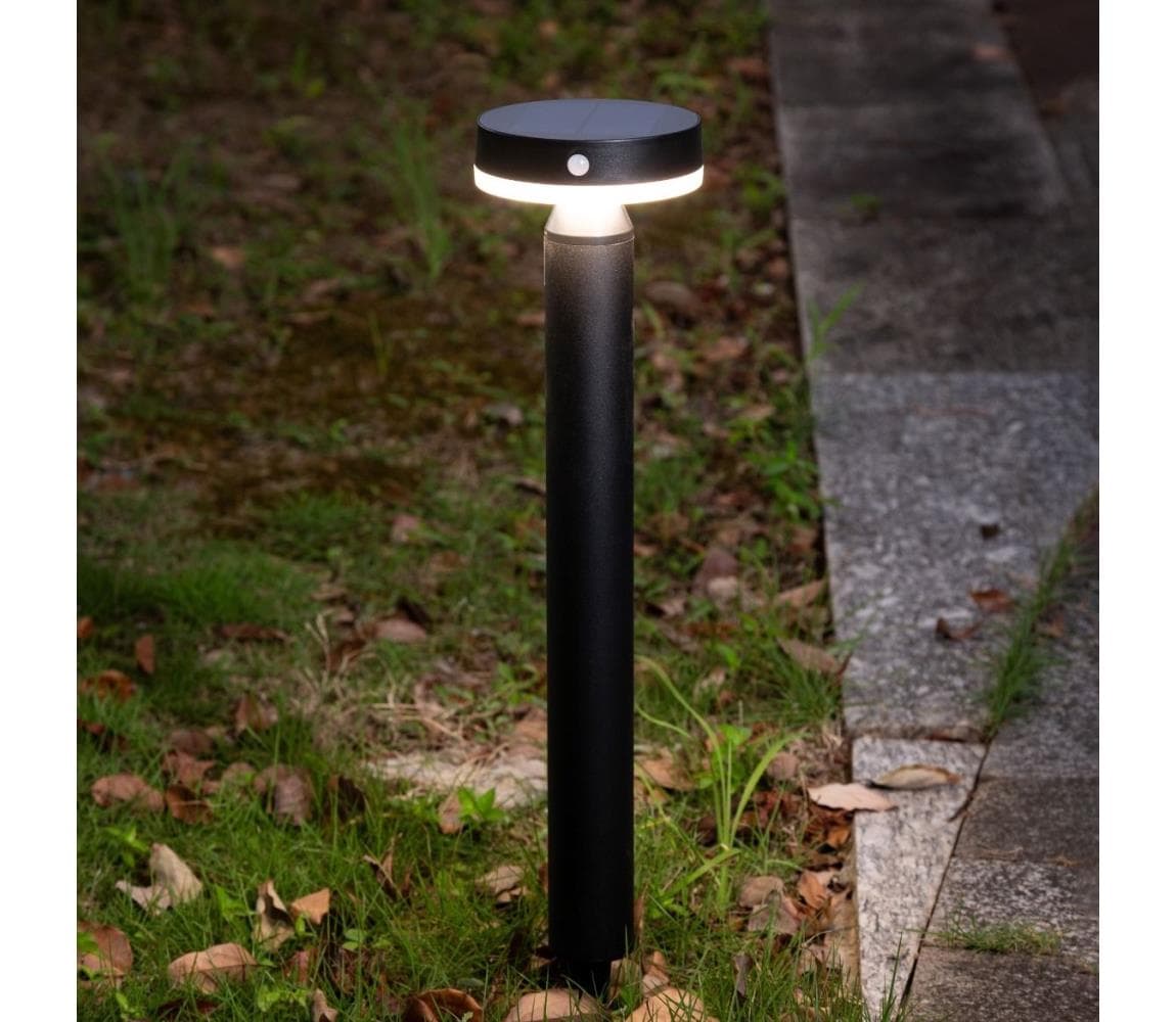 Zuma Line PT33613 - LED Solárna lampa CARLI LED/4,5W/2000 mAh IP44 čierna PT33613