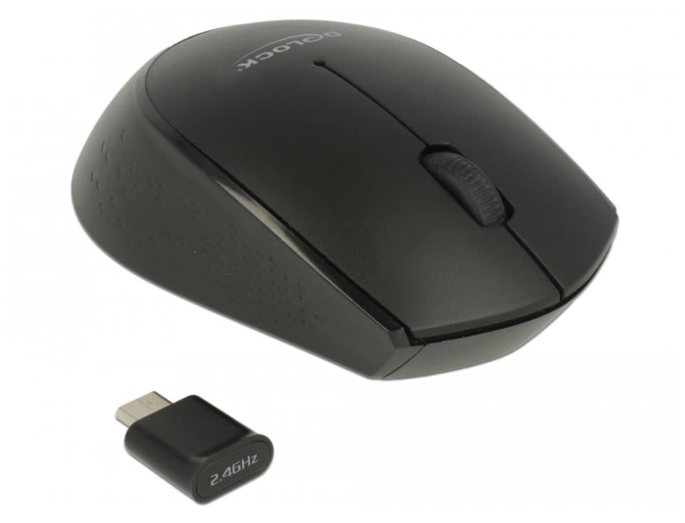 Delock Optická 3-tlačítková mini myš USB Type-C™ 2.4 GHz bezdrôtová