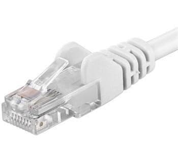 PremiumCord Patch kábel UTP RJ45-RJ45 CAT6 2m biela