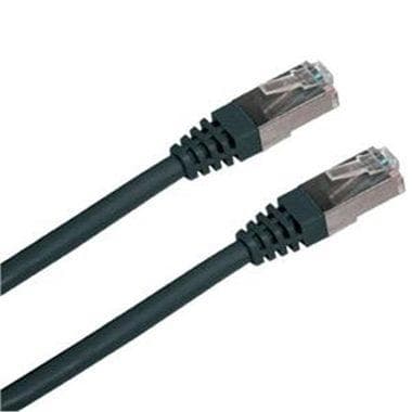 Patchkábel S/FTP, Cat6, 2xRJ45, 0,5 m čierny