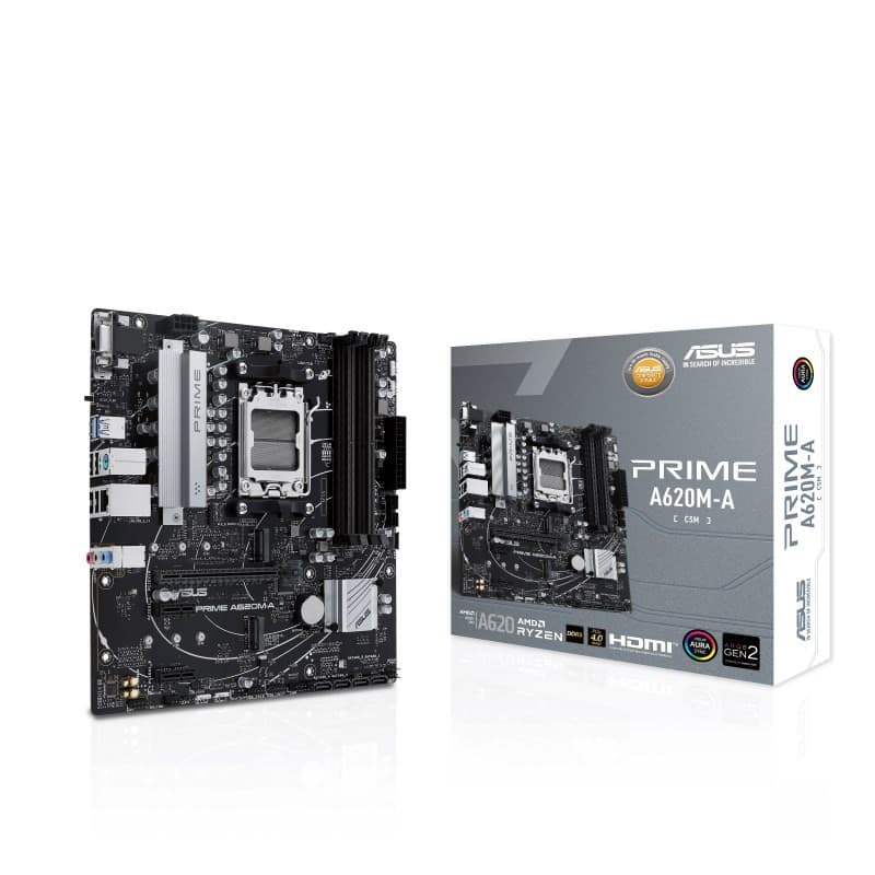 ASUS MB Sc AM5 PRIME A620-A-CSM, AMD A620, 4xDDR5, 1xHDMI, 1xDP, 1xVGA, mATX