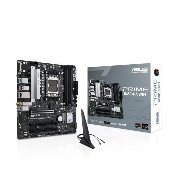 ASUS MB Sc AM5 PRIME B650 WIFI II, AMD B650, 4xDDR5, 1xDP, 1xHDMI, 1xVGA, WI-FI, mATX