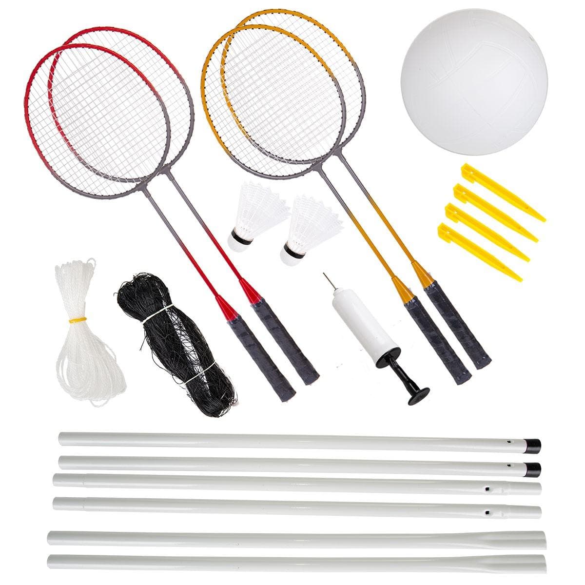 ENERO Súprava na bedminton a volejbal 10v1