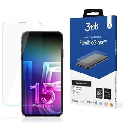 3mk hybridné sklo FlexibleGlass pre Apple iPhone 15 Plus