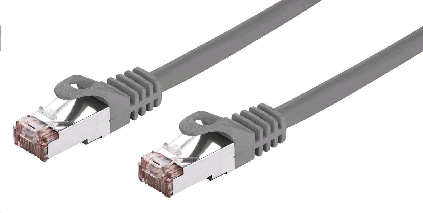 C-TECH Kábel patchcord Cat6, FTP, sivý, 20m